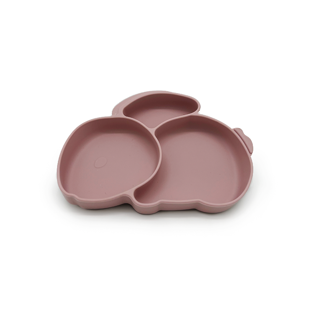 Plato de Silicon en Forma de Conejo | Pink